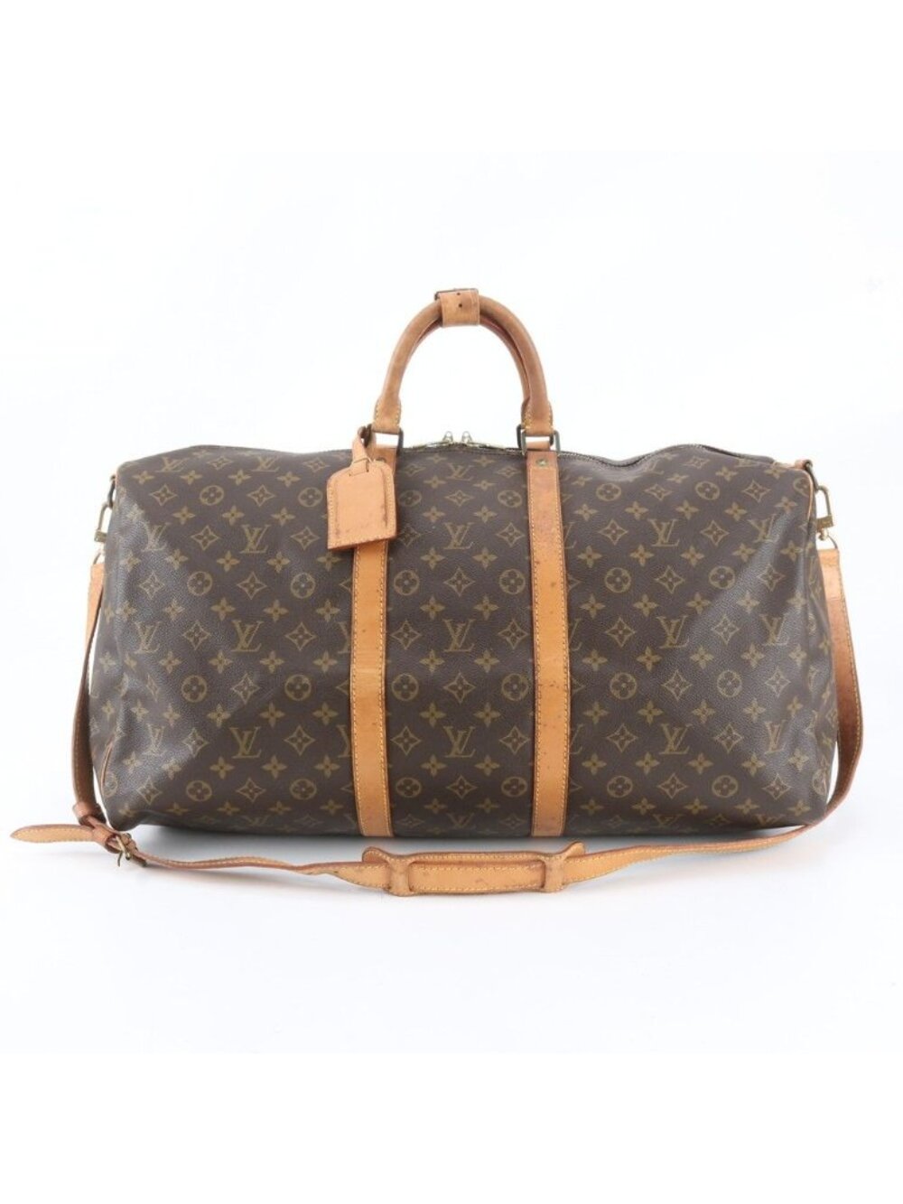 Louis Vuitton Monogram Keepall Bandouliere 55 Leather 2-Way Boston Bag Crossbody